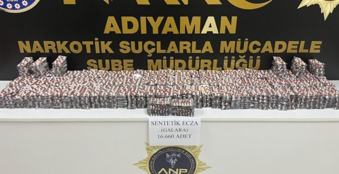ADIYAMAN’DA NARKOTİK OPERASYONU :  2 TUTUKLAMA