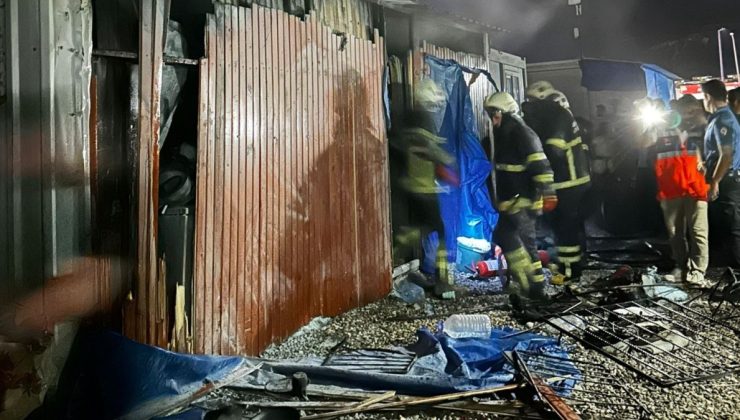Adıyaman K19 Konteyner Kent’te Elektrik Kaçağı Yangına Neden Oldu