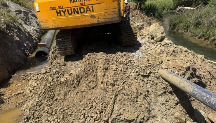  Havşeri İsale Hattı Yenileme Çalışmaları Hız Kazandı