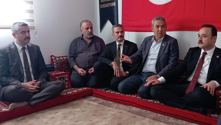MHP Lİ HEYET ADIYAMAN MUHTARLAR FEDERASYONUNU ZİYARET ETTİ