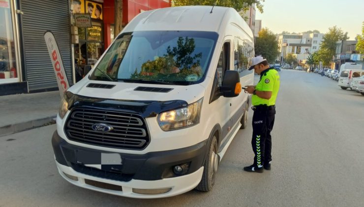 Adıyaman’da okul servisleri denetlendi