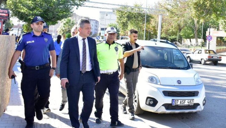 İl Emniyet Müdürü Arzum Nazman, trafik güvenliği için sahada