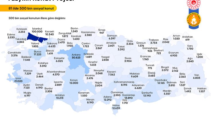 Adıyaman’ a  ‘Yüzyılın Konut Projesinde 6.620 Kişi Sosyal Konutla Ev Sahibi Olacak