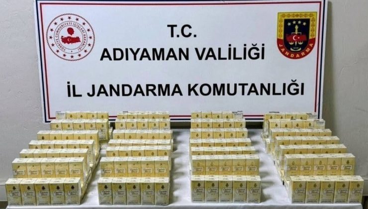 Adıyaman’da 530 paket kaçak sigara ele geçirildi
