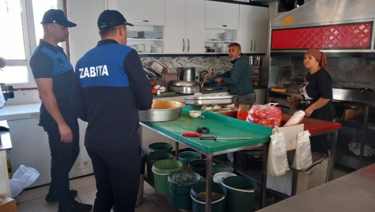 Adıyaman zabıta ekiplerinden lokanta ve restoran denetimi