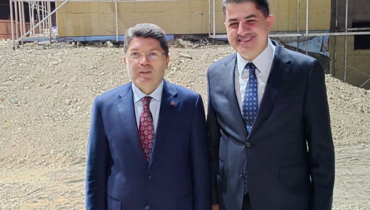 Milletvekili Şan Bakan Tunç ile Adliye Lojman inşaat alanlarını ziyaret etti.
