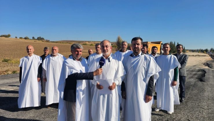 Başkan Yetiş, beyaz giysilerle Adıyaman-Kahta Yolun’da artan kazalara tepki gösterdi