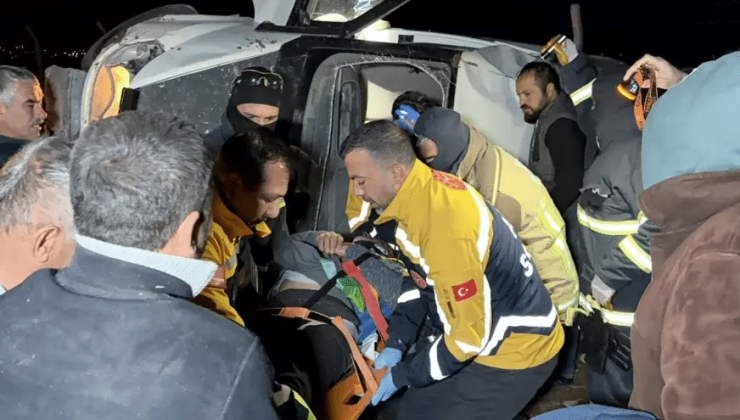 Adıyaman’da minibüs şarampole devrildi: 4 yaralı